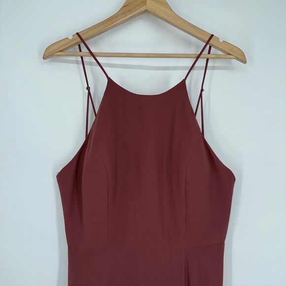 BHLDN Jenny Yoo Collection Kayla Dress Bridesmaids Maxi Gown Cinnamon Rose - Picture 5 of 15